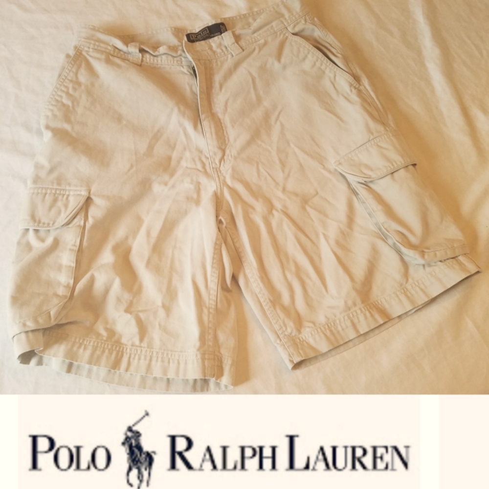 Polo Ralph Lauren Tan Cargo Shorts sz 32
